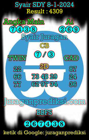 prediksi sdy 8 januari 2024, syair sdy hari ini senin 8-1-2024, prediksi syair sydney 8 januari 2024, prediksi sdy jp jitu dan akurat