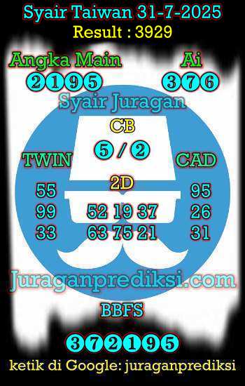 prediksi taiwan 31 juli 2025, syair taiwan hari ini kamis 31-7-2024, angka keluar togel taiwan, toto jitu taiwan 31 juli 2025 akurat